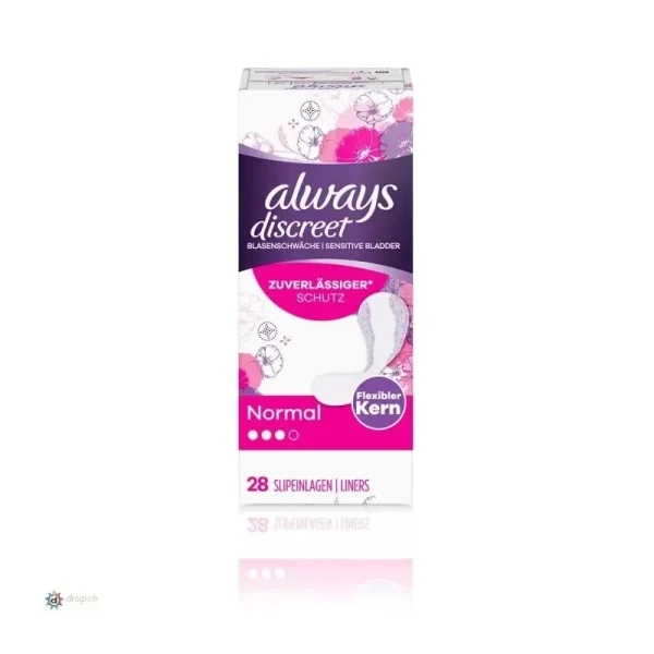 Absorbante Zilnice Always Discreet Normal pentru incontinenta urinara 28buc