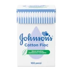 Betisoare Igienice Johnson's Baby din bumbac 200buc