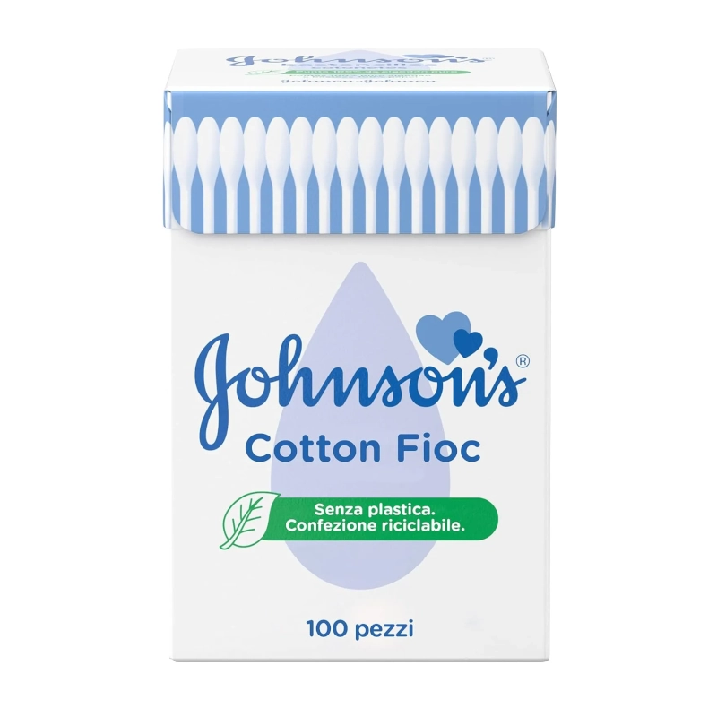 Betisoare Igienice Johnson's Baby din bumbac 200buc