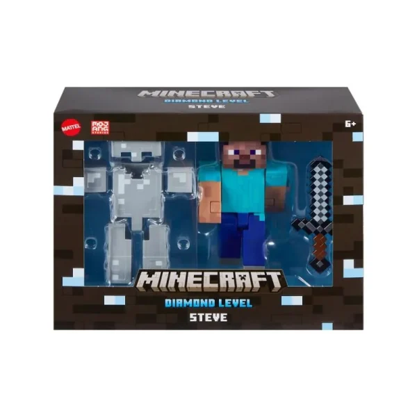 Figurina Minecraft Steve cu Armura Diamant