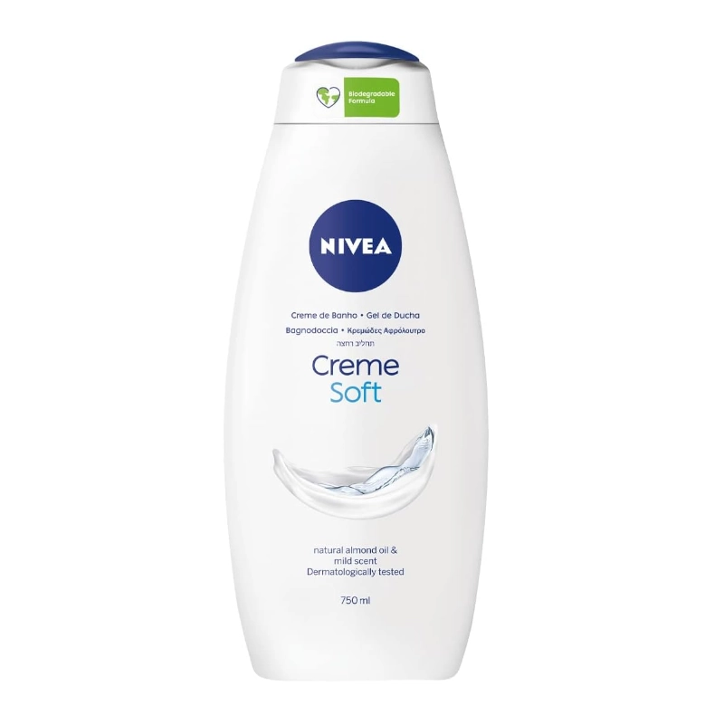 Gel de Dus Nivea Creme Soft cu Ulei de Migdale 750ml