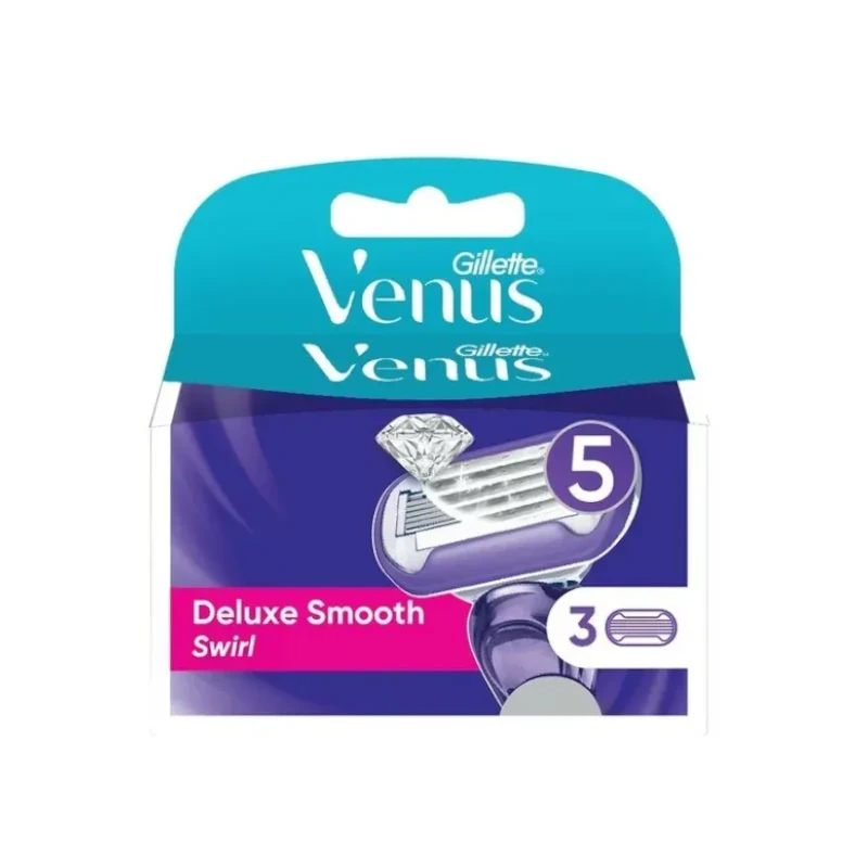 Lame de Rezerva Gillette Venus Deluxe Smooth pachet 3 buc cu 5 lame