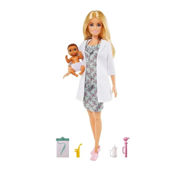 Papusa Barbie Doctor cu Accesorii
