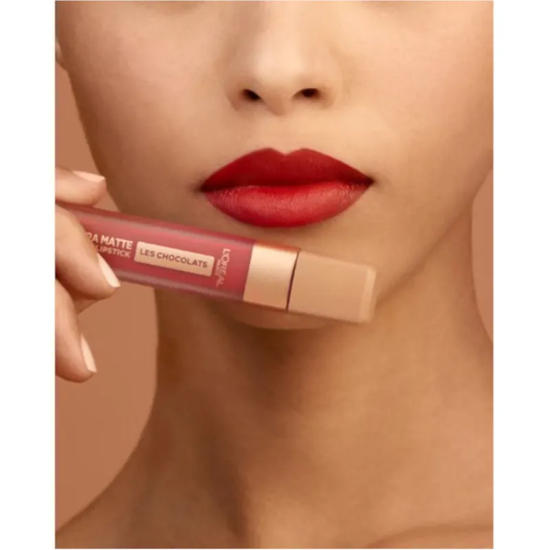 Ruj lichid L`oreal Paris rezistent la transfer Les chocolats Tasty Ruby