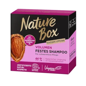 Sampon Solid Nature Box cu Ulei de Migdale 85g
