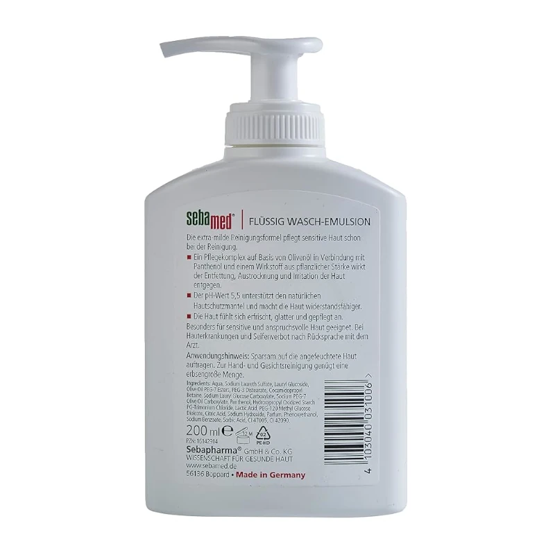 Sapun Lichid Sebamed pe baza de Ulei de Masline 200ml