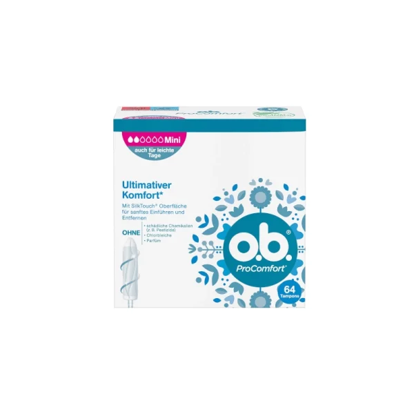 Tampoane Pro Comfort Mini O.B. SilkTouch 64 buc