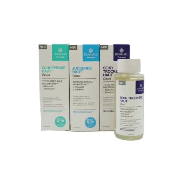 Ulei de baie DermaSel Dead Sea Salt (100 ml) – set de 3