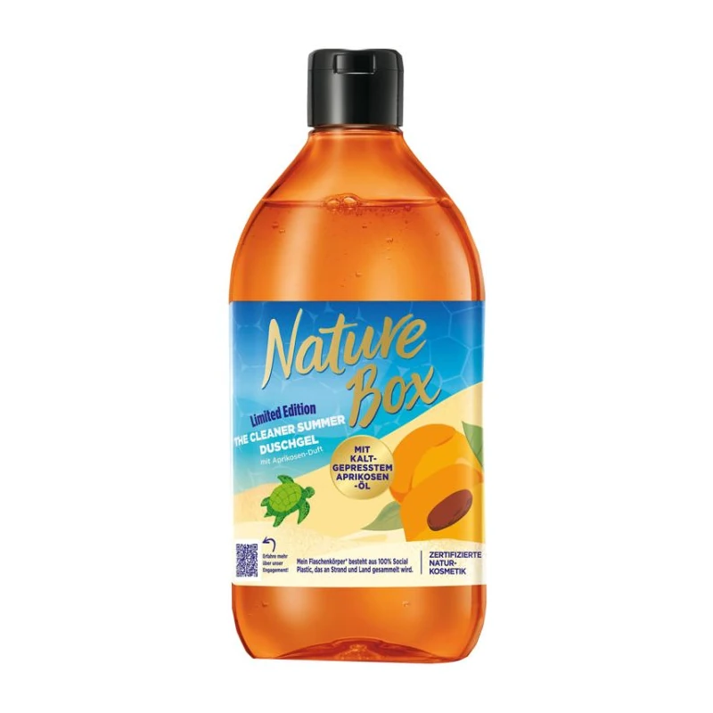 Gel de dus Nature Box cu Piersica 385ml