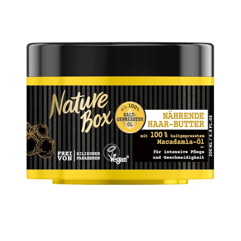 Masca de Par Nature Box cu Unt Nutritiv si Ulei de Macadamia 200ml
