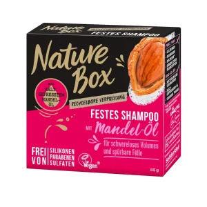 Sampon Solid Nature Box cu Ulei de Migdale 85gr