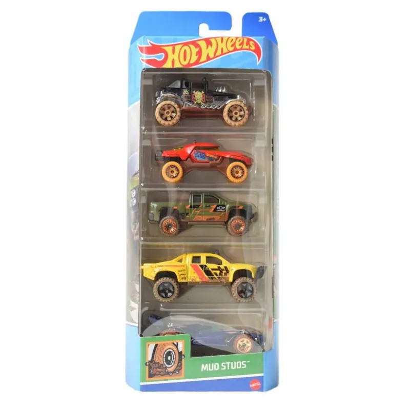 Set de 5 masinute Hot Wheels Mud Studs