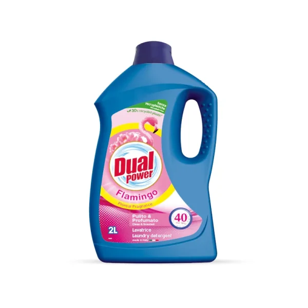 Detergent lichid Dual Power Flamingo 40 spalari 2L