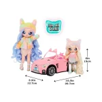 Masina Plus Na! Na! Na! Surprise Decapotabila Soft Plush Kitty