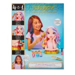 Set Cap de Stilizare Papusa Rainbow High Bella Parker 4 in 1 Roz