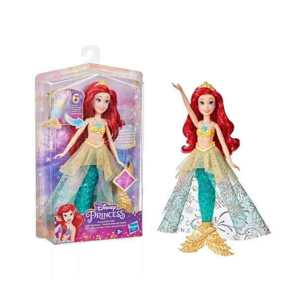 Papusa Disney Princess Ocean Lights Ariel 30cm