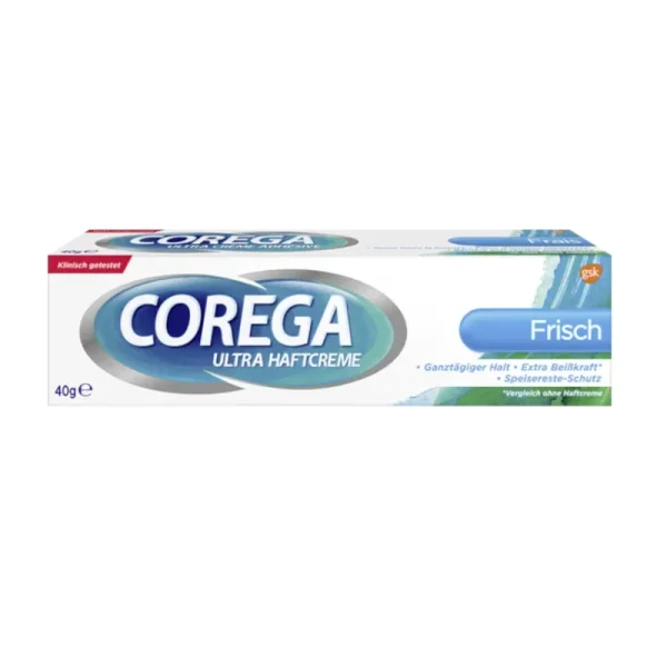 Crema Adeziva Corega Ultra Fresh pentru proteze dentare 40g