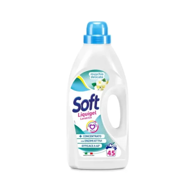 Detergent lichid gel Soft cu mosc 45 spalari