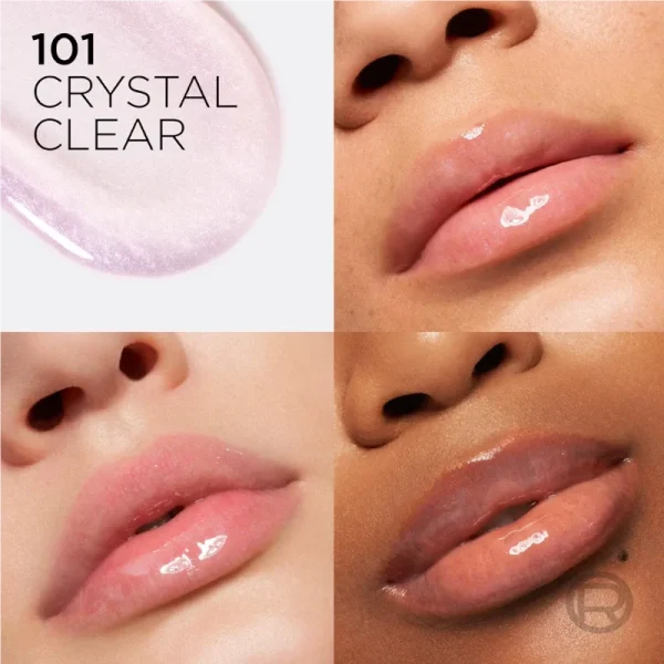 Luciu de buze L`Oréal Paris hidratant Plump Ambition Hyaluron Lip Oil 101 Crystal Clear 5ml