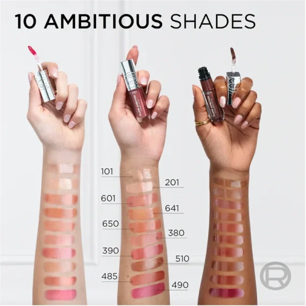 Luciu de buze L`Oréal Paris hidratant Plump Ambition Hyaluron Lip Oil 201 Milky Nu 5ml