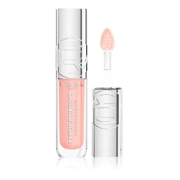 Luciu de buze L`Oréal Paris hidratant Plump Ambition Hyaluron Lip Oil 201 Milky Nu 5ml
