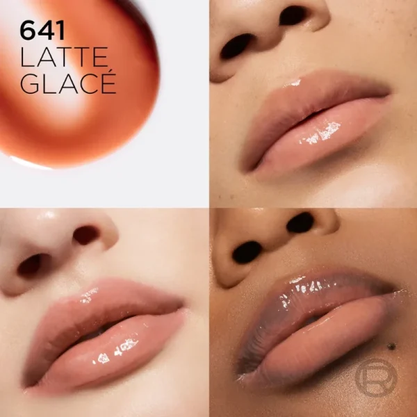 Luciu de buze L`Oréal Paris hidratant Plump Ambition Hyaluron Lip Oil 641 Latte Glace 5ml