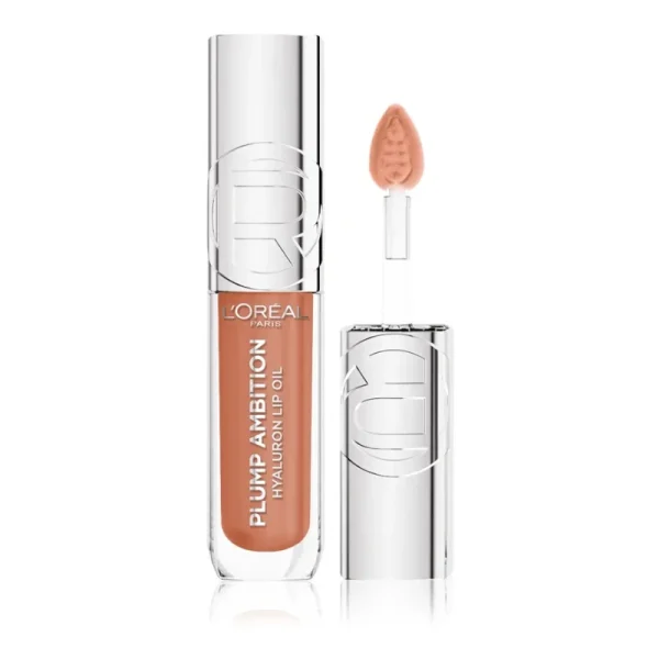 Luciu de buze L`Oréal Paris hidratant Plump Ambition Hyaluron Lip Oil 641 Latte Glace 5ml