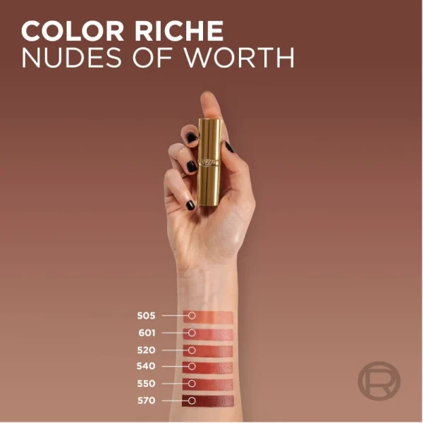 Ruj L`Oréal Paris Color Riche Nudes of Worth 505 Nu Resilient 4.8gr
