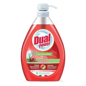 Detergent de vase concentrat Dual Power cu Aloe si Rodie 1L